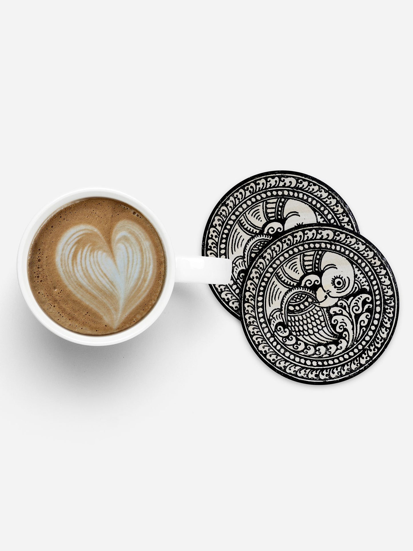 Pattachitra Handpainted Coasters- Round