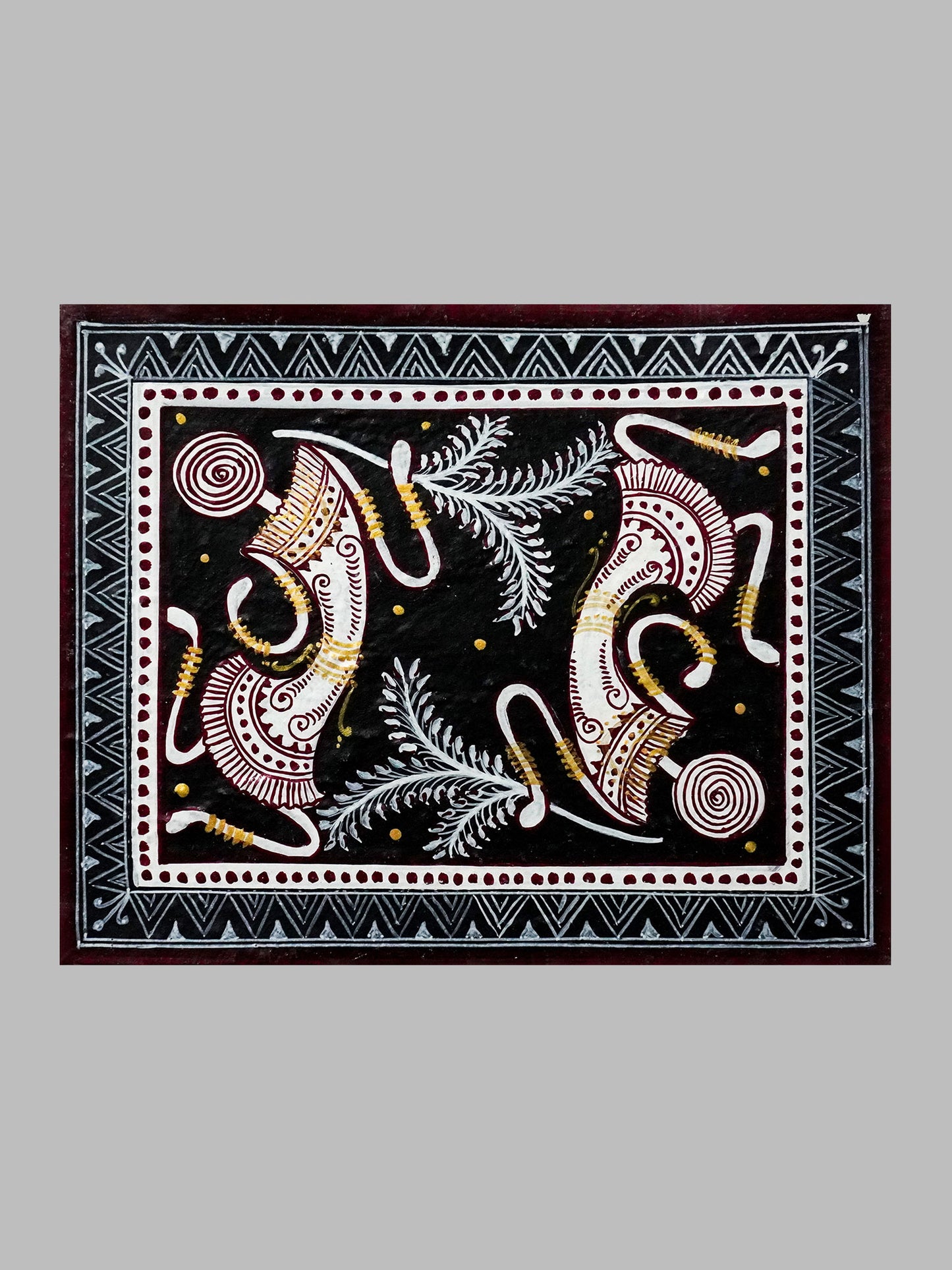 Saura Painting on Handmade Canvas (Diagonal Orientation)