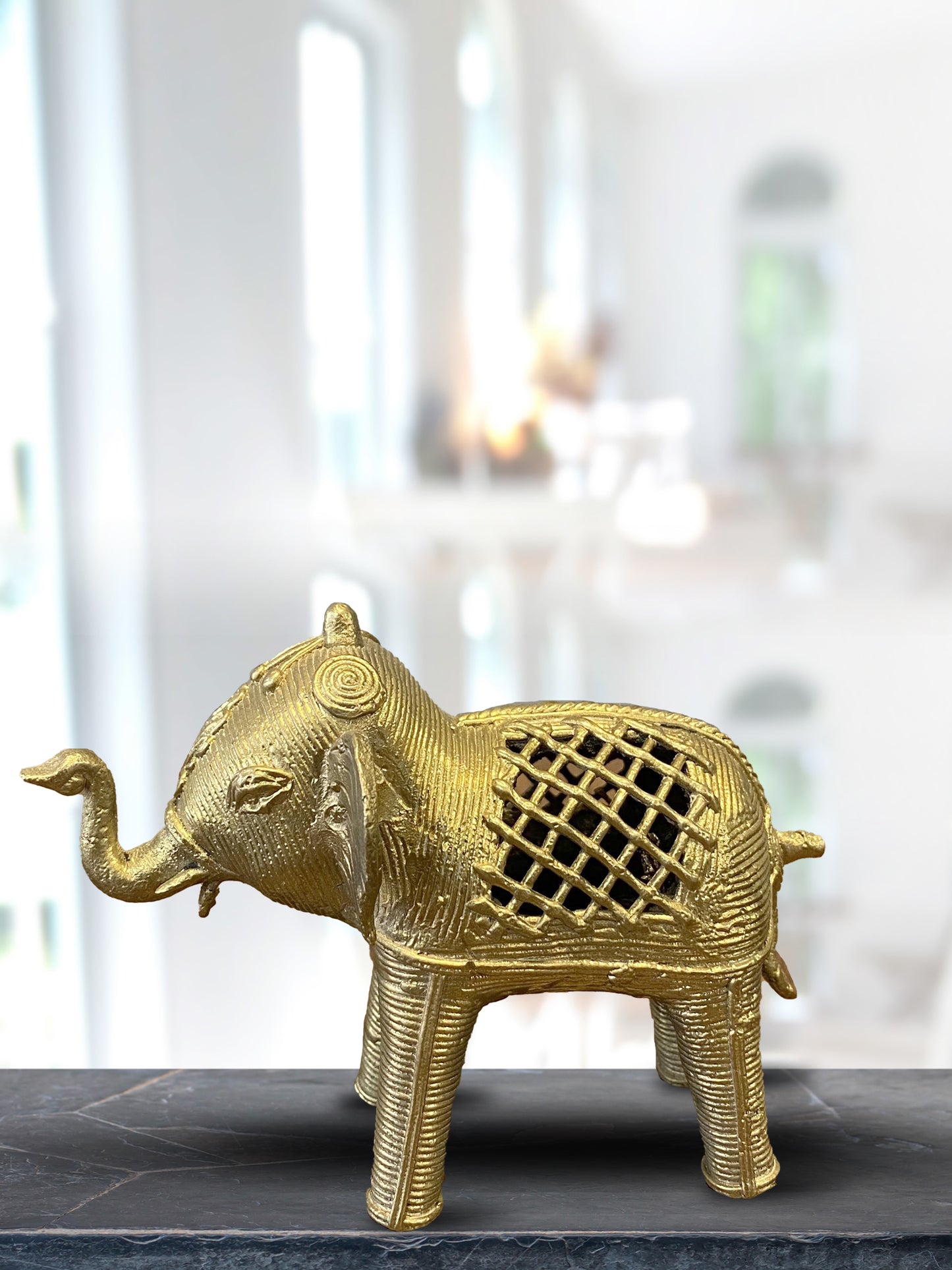 Handcrafted Dokra Elephant- Small