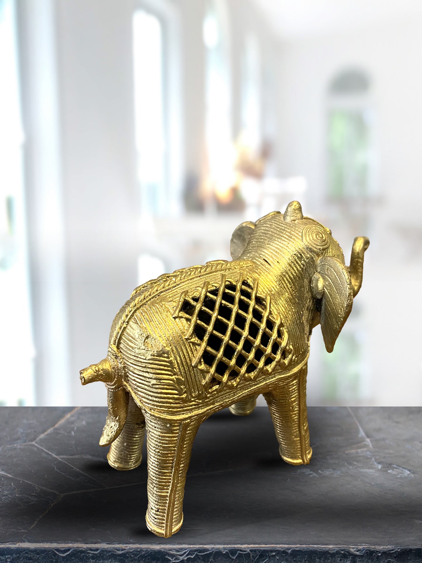 Handcrafted Dokra Elephant- Small