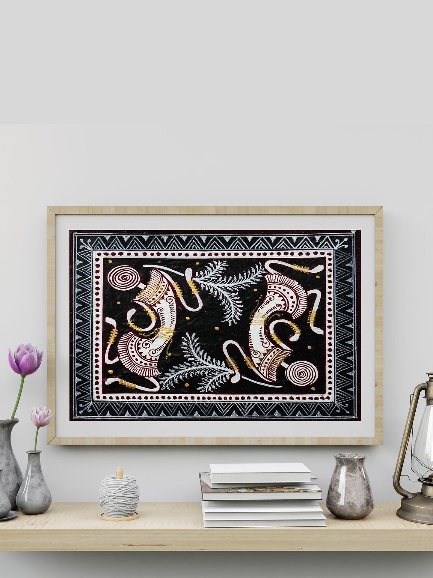 Saura Painting on Handmade Canvas (Diagonal Orientation)