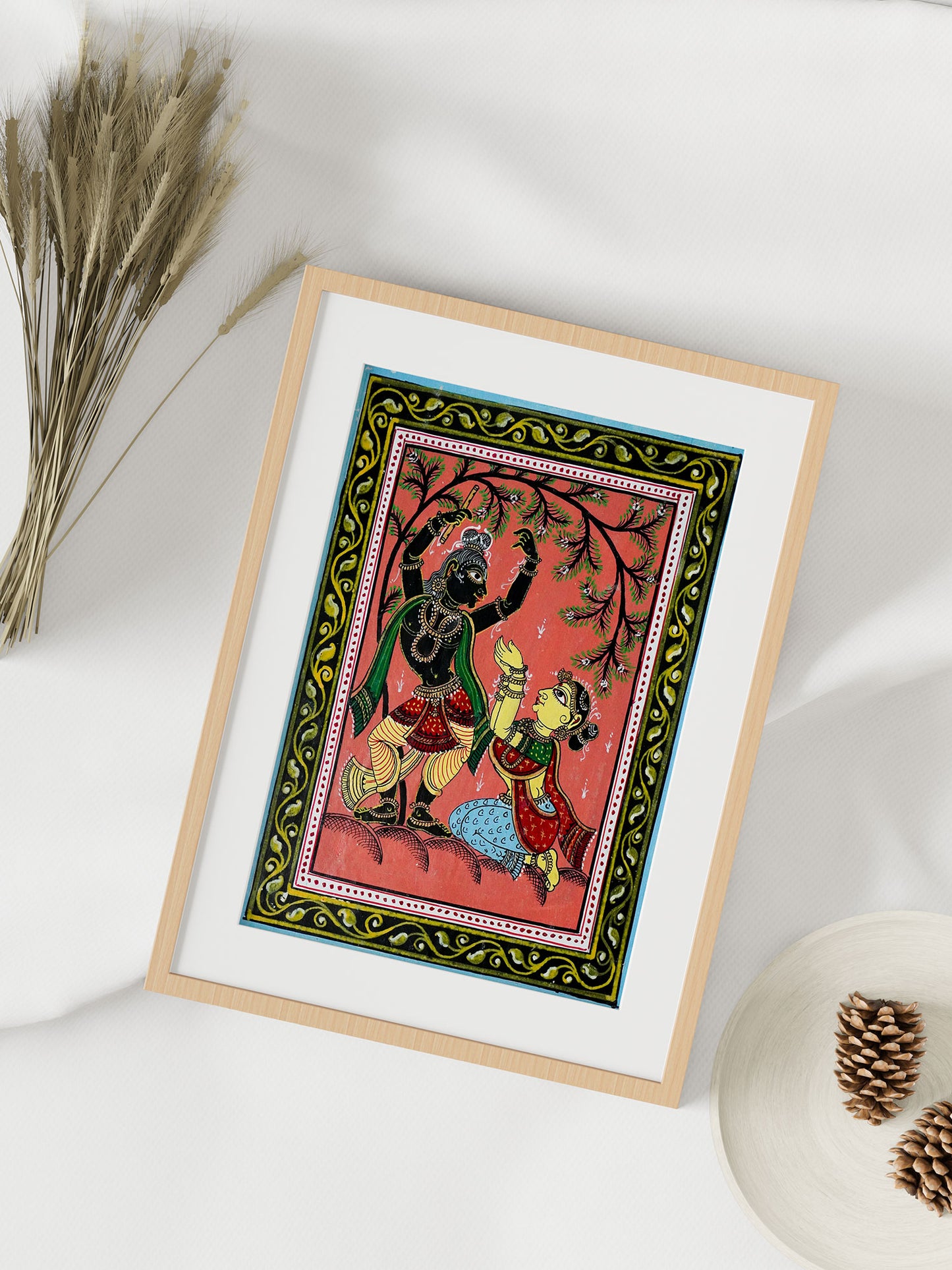Pattachitra on Hand Made Canvas (Gopi Krishna)