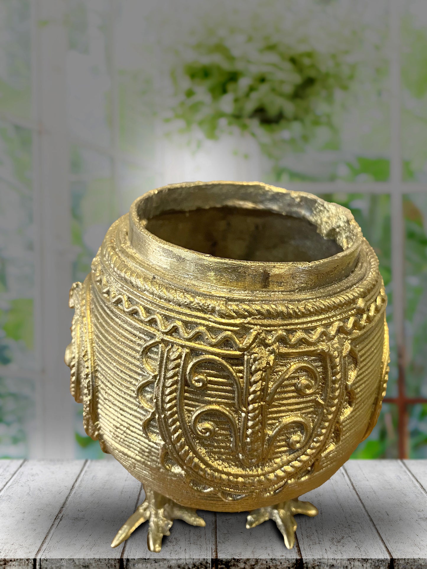 Handcrafted Dokra Owl-Shaped Jewellery Box