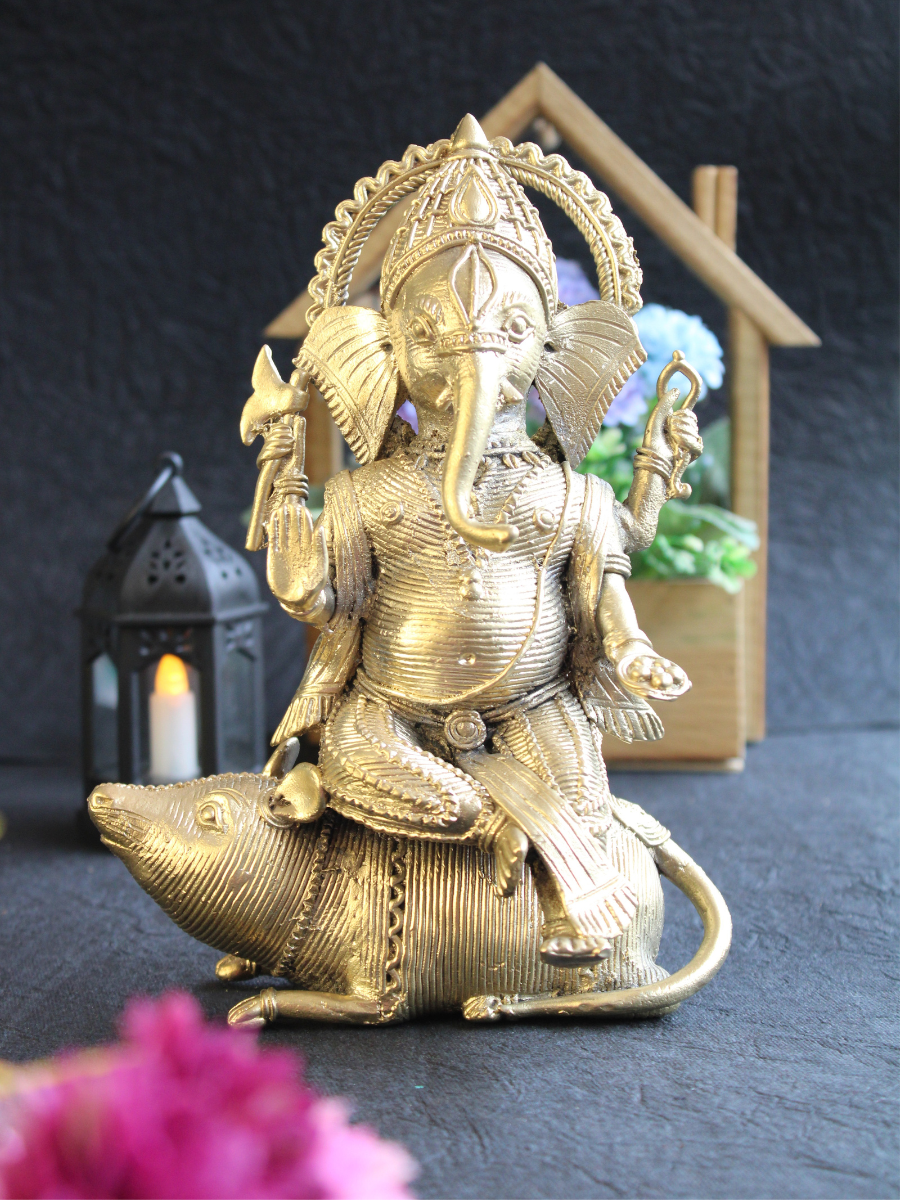 Handcrafted Dokra Lord Ganesha