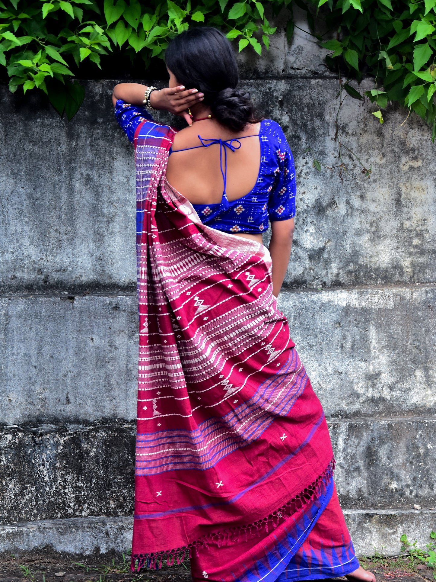 Rich Maroon Handloom Kotpad Saree