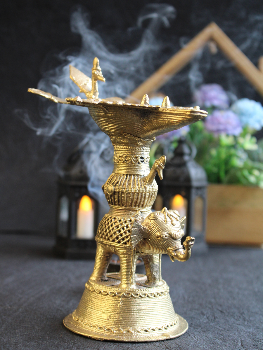 Handcrafted Dokra Diya